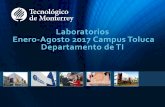 Laboratorios Enero-Agosto 2017 Campus Toluca …informatica.tol.itesm.mx/media/files/LaboratoriosTol2017.pdf · MatlabR2015b Solidworks 2015 Carreras que da servicio ARQ, LDI ...