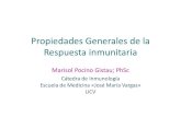 Propiedades Generales Respuesta inmunitaria · PDF filePropiedades Generales de la ... Funciones de los receptores