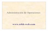 Administración de Operaciones - rrhh-web.com. de Operaciones1.pdf · operaciones y los sistemas de transformación que se utilizan. La administración de operaciones es el estudio