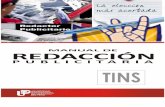 TINS REDACCION PUBLICITARIA ... - Informacion de cursos · PDF fileEn publicidad especializada, se aprenden las estrategias, previa formulación precisa de los objetivos, la ... de