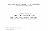 MANUAL DE PROCEDIMIENTOS RELACIONADOS ... - …metro.inter.edu/cai/Manual de disertacion mayo07.pdf · Manual de Redacción de la Disertación, Programa Doctoral en Psicología ...