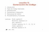L5 - Generación de código - webdiis.unizar.eswebdiis.unizar.es/~neira/12048/generaciondecodigo.pdf · 12048 - J. Neira - 3 Código Intermedio • Ventajas: – Permite abstraer