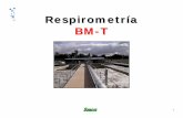 Respirometría - n.f BMT Respirometría.pdf · PDF file• Ahorro de tiempo en el control del proceso de depuración. ... Tasa de respiración = k * (OD referencia ... material carbonosa