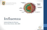 La Enfermedad de Influenza - salud.gov.pr · PDF fileuna vigilancia epidemiológica regional y virológica. ... virus de Influenza y luego entra en contacto con sus ... •Reacción