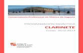 PROGRAMACIÓN DIDÁCTICA CLARINETEconservatoriosegovia.centros.educa.jcyl.es/...CLARINETE_20122013.pdf · instrumentos de la familia del clarinete, se utilizarán para las actividades