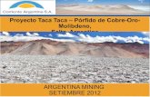 Proyecto Taca Taca – Pórfido de Cobre-Oro- Molibdeno ...argentinamining.com/wp-content/uploads/am-presentaciones/dia3/14... · Plan de Exploracion y Desarrollo del Proyecto Taca