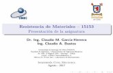 Apuntes de Resistencia de Materiales 15153mecanica-usach.mine.nu/media/uploads/0-intro.pdf · A. Pytel y F.L.Singer, Resistencia de Materiales. Ed. Oxford 2009. R.C. Hibbeler Mec´anica