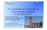 VII Jornadas de Técnicas de Informáticas Sanitaria Infraestructuras para la gestión de la imagen de la HCE de Castilla y León Juan Carlos Peciña de Frutos Servicio de Tecnologías