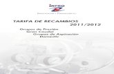 Tarifa de Recambios Inpro 2011-2012 -  Marve_Recam · PDF fileTARIFA DE RECAMBIOS 2011/2012 Grupos de Presión Gran Caudal Grupos de Aspiración Domestic