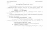 METODOLOGÍA ANALÍTICA - DeymerG · PDF fileTema 1: Metodología Analítica Análisis Instrumental I