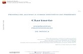 clarinete 23456 epm - cpmusicamurcia.comcpmusicamurcia.com/documentos/admision/contenidos_pruebas/clarin… · tribunal podrá realizar preguntas relacionadas con el trabajo realizado.