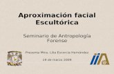 Aproximación facial Escultórica - FOROSTforost.org/seminar/Lilia_AF_forost.pdf · • Conexión de puntos craneométricos de espesores de la cara 1. ... Glabela 4. Nasion 5. Endocantion