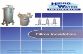 FICHA TÉCNICA FILTROS INOX - mail.hidro-water.commail.hidro-water.com/pdf/es/1-1-FICHA-TECNICA... · Cesta con agujeros de 3mm en AISI316. ... Tabla de Caudal Caudal para H2O Bolsa