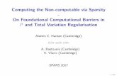 Computing the Non-computable via Sparsity - On ...spars2017.lx.it.pt/index_files/PlenarySlides/Hansen...Computing the Non-computable via Sparsity-On Foundational Computational Barriers