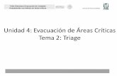 Unidad 4: Evacuación de Áreas Críticas Tema 2: Triagecvoed.imss.gob.mx/COED/home/normativos/DPM/capacitacion/curso... · La decisión de cómo será la evacuación y el orden de