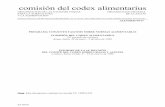 comisión del codex alimentarius - fao. · PDF fileProyectos de normas y de códigos en el Trámite 8 del Procedimiento 1. Proyecto de Norma para Aceites Vegetales Especificados (párrafo