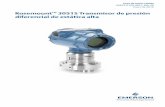 Rosemount 3051S Transmisor de presión diferencial de ... · PDF fileEnero de 2016 2 Guía de inicio rápido AVISO En esta guía se incluyen pautas básicas para el Rosemo unt™ 3051S