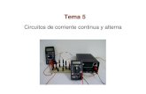Circuitos de corriente continua y alterna - RUA: . Circuitos CC y CA.pdf · PDF fileTema 5. Circuitos de corriente continua y alterna 1. Magnitudes y elementos de un circuito. Circuitos