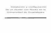 Instalación y configuración de un cluster con Rocks en la ... n y configuración... · PDF fileInstalación y configuración de un cluster con Rocks en la Universidad de Guadalajara