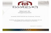 Manual de Organización - ISSSTESON - Inicio1].pdf · El manual de Organización del Hospital ... técnico y administrativo, de un sistema que garantice la ... Departamento de Contabilidad