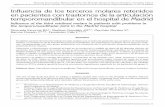 Influencia de los terceros molares retenidos en pacientes ...scielo.isciii.es/pdf/odonto/v25n1/original4.pdf · El objetivo de este estudio fue valorar la influencia que ejercen la