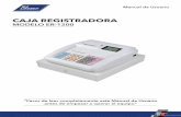 CAJA REGISTRADORA - Cocoisacocoisa.com/www/Blazer/Cajas registradoras/ER-1200/Manual-de... · 6 Manual de Usuario - Caja Registradora Electrónica Carga de papel A B C A. Abrir la