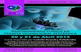 RAZONAMIENTO CLÍNICO EN TERAPIA …clinicasentits.com/files/CURSO-RAZONAMIENTO-CLINICO.pdf · RAZONAMIENTO CLÍNICO EN TERAPIA OCUPACIONAL PEDIÁTRICA. DOCENTE Curso impartido por