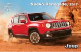 Nuevo Renegade 2017 - Jeep® México.€¦ · Jeep ® Renegade es la perfecta combinación de tecnología, espacios inteligentes, materiales innovadores y colores vibrantes. Es un