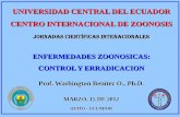 UNIVERSIDAD CENTRAL DEL ECUADOR CENTRO … · universidad central del ecuador centro internacional de zoonosis jornadas cientÍficas intenacionales enfermedades zoonosicas: control