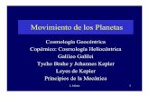 Movimiento de los Planetas - astro.puc.cl€¦ · L. Infante 1 Movimiento de los Planetas Cosmología Geocéntrica Copérnico: Cosmología Heliocéntrica Galileo Galilei Tycho Brahe