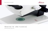 Serie E de Leica ES2... · Control teclado de lámina teclado de lámina Método de episcopía - brillo máximo con 5 LED, - episcopía oblicua con LED, - luz rasante con 3 LED