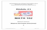 guía#1 math102 ejercicios enteros y fracciones …. Manuel Capella-Casellas, Ed. D. julio 2010 Página 2 de 19 Orden de Operación I. Conceptos1 A. Teoría de números. 1. La recta