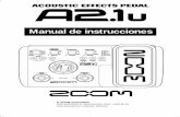 Manual de instrucciones - Zoom manual del control de realimentación .....20 Detección automática de la frecuencia de realimentación .....21 Uso del pedal de expresión interno