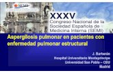Aspergilosis pulmonar en pacientes con enfermedad …³n pulmonar a Aspergillus ... Paciente EPOC -Aislamiento hongo filamentoso muestras respiratorias Barberán J and Mensa J. Rev