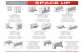 PROGRAMA SPACE UP - medias.conforama.pt · • Camas abatibles superiores incluyen escalera y quitamiedos. • Guías para puertas correderas de aluminio con rodamientos de nylon.