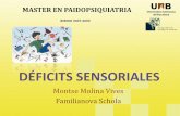 DÉFICITS SENSORIALES - paidopsiquiatria.cat · déficit sensorial, y que influencia ejerce sobre su desarrollo? •El deseo habitual de los padres es que su hijo sea feliz y que