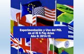 Experimentación y Uso del PEL en el IE S Pay Arias Año 0 ... · PEL: Evaluación Casi el último paso (junio 2015) : Autoevaluación profesora. Aspectos positivos Aspectos negativos