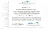 laboratorioslanc.mxlaboratorioslanc.mx/assets/acreditacion_metal_2013.pdf ·  · 2017-08-21NMX-B-172-1988 Incisos 9 y 10 Alcance de 1/8 " (10) a 1 1/2" (12) Signatarios 7y8 Página