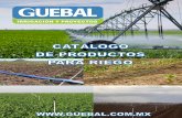 CONTENIDO - Guebal Irrigación y Proyectosguebal.com.mx/pdf/CATALOGO-DE-PRODUCTOS-PARA-RIEGO.pdf · PIP………………………………...………………24 ... Varilla Galvanizada