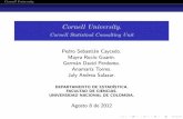 Cornell University. - Cornell Statistical Consulting Unit · El CSCU es un grupo de servicios profesionales que tiene como objetivo fortalecer la investigación en el campus. Sus