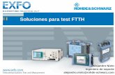 Soluciones para test FTTH - tel.uva.esignmig/FTTH.pdf · Alejandro Nieto Ingeniero de soporte alejandro.nieto@rohde-schwarz.com Soluciones para test FTTH ©