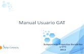 Manual Usuario GAT de Archivos/Documentos GPD... · ÍNDICE 2 1. Revisión Componentes del GAT 2. Configuración Predeterminada 3. Escogiendo un Instrumento 4. Revisión Componentes