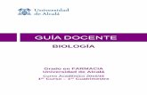 BIOLOGÍA - Universidad de Alcalá (UAH) Madrid · función normal de la sangre y de la linfa. Hematopoyésis. Bases histológicas de la respuesta inmune TEMA 17.- Sistema Circulatorio: