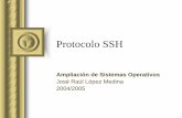 Protocolo SSH - sopa.dis.ulpgc.essopa.dis.ulpgc.es/ii-aso/portal_aso/leclinux/seguridad/ssh/ssh.pdf · Secuencia de eventos de ... Más que un Shell seguro 1. Reenvío por X11 2.
