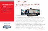 Avaya Scopia® XT4300 Room System - proyecciones.net para una gestión de reuniones mejorada. ... • Autenticación SIP “Digest” (MD5) •para ayudar a maximizar Cifrado de medios