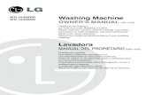 Lavadora - LG Electronics WD-12436RD Lavadora MANUAL DEL PROPIETARIO (28P~53P) Gracias por comprar la lavadora totalmente automática LG. Lea detenidamente el …