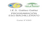 I.E.S. Galileo Galilei PROGRAMACIÓN ESO …iesgalileocordoba.es/wp-content/uploads/2015/11/programacion3-eso... · resolución de problemas: ... Elaborar criterios personales y razonados