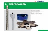 2. PERFORACIÓN - Limapex | Amortiguaciónlimapex.com/wp-content/uploads/BERNER-C02-Perforacion.pdf · Técnico de la Construcción aplicables a brocas de percusión del metal duro.