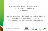 Fondo Nacional de Financiamiento Forestal de Costa …portal.mma.gob.cl/wp-content/uploads/2016/10/Cristian...Costa Rica, esquema financiero de reconocimiento de servicios ambientales.