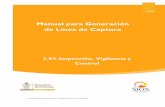 Manual para Generación de Línea de Captura€¦ · 1 SIOX© - Secretaría de Finanzas -  Tabla de contenido Manual – Inspección y vigilancia ...